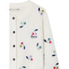 Aizoon Knit Crew Neck Embroidered Cardigan, Multicolor Cherry - Cardigans - 3