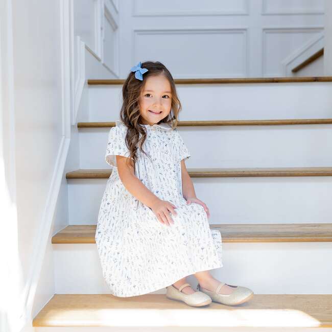 Button Front Dress, Wildflower Print - Dresses - 4