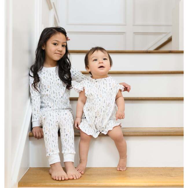 Classic Bubble, Wildflower Print - Rompers - 6