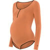 Women's Long Sleeve Bodysuit, Hazel - T-Shirts - 1 - thumbnail