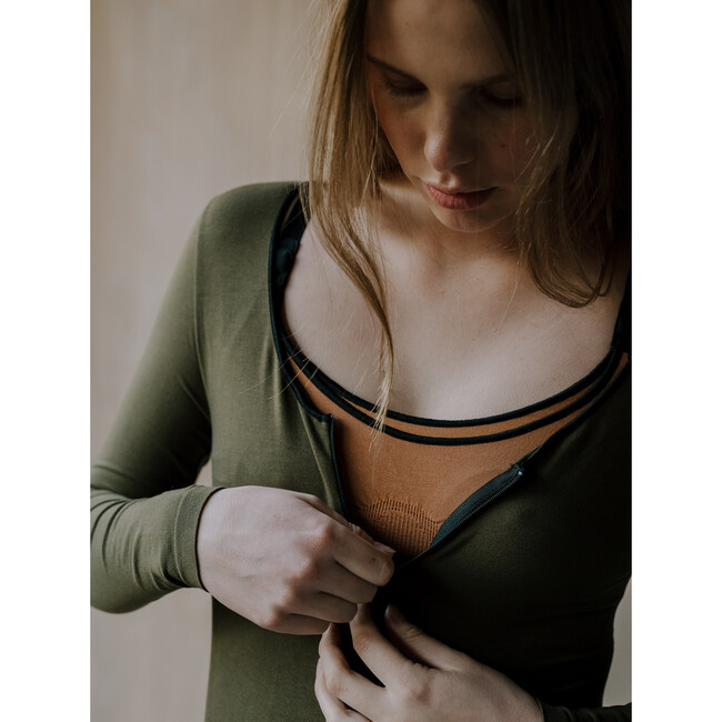 Women's Long Sleeve Bodysuit, Hazel - Tees - 3