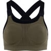 Women's Maternity Sports Bra, Dark Olive - Bras - 1 - thumbnail