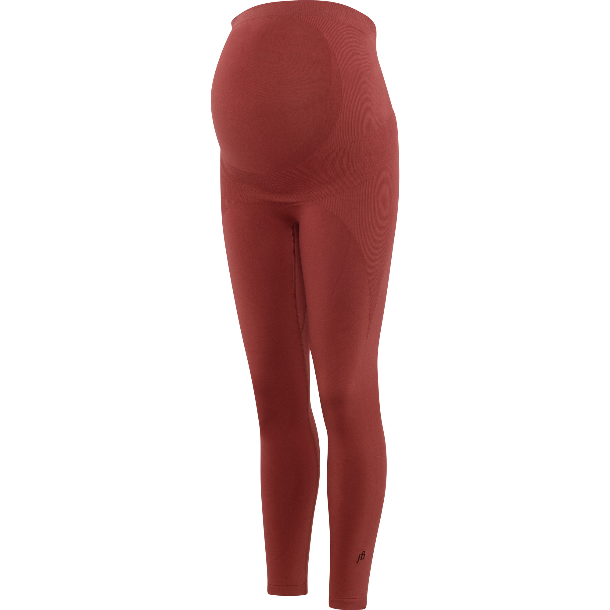 Women's Maternity Sports Leggings, Brick Red - Leggings - 1
