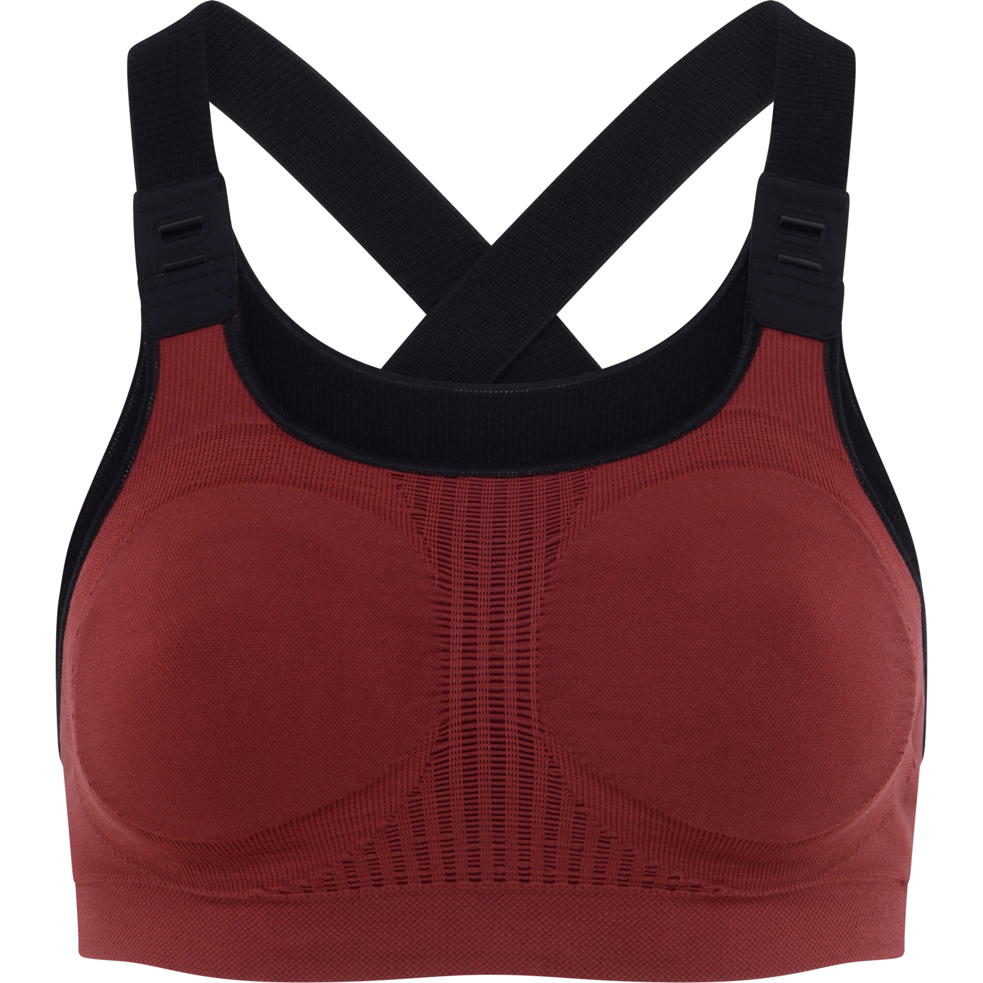 Women's Maternity Sports Bra, Brick Red - Bras - 1