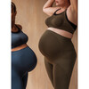 Women's Maternity Sports Leggings, Midnight Blue - Leggings - 4 - thumbnail