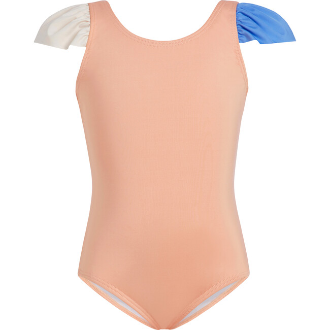 The West Village High Neck One-Piece Swimsuit, Salmon Sky