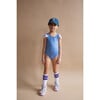 The West Village High Neck One-Piece Swuimsuit, Blue Deep - One Pieces - 2