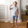 Organic Ringer Tee, French Blue Stripe - T-Shirts - 3