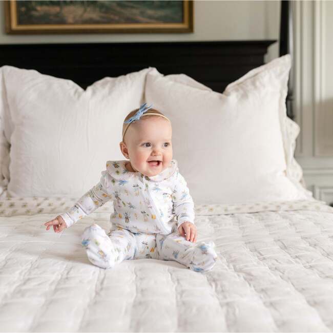 Peter Pan Collar Pajama Footie, Fairytale Print - Footie Pajamas - 3
