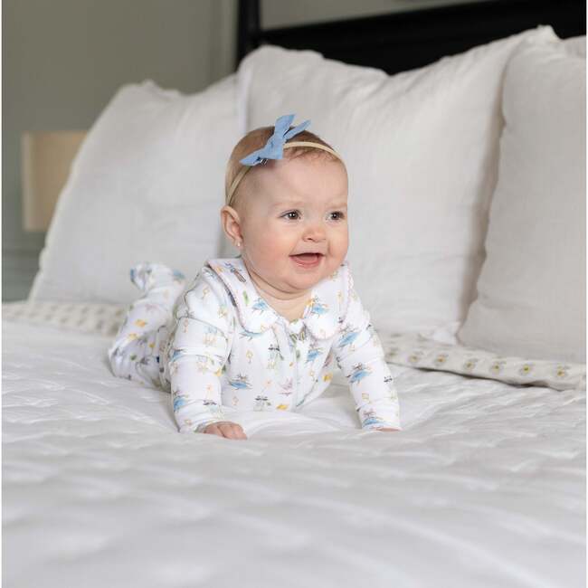 Peter Pan Collar Pajama Footie, Fairytale Print - Footie Pajamas - 4