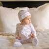 Scallop Trim Infant Hat, Pink Bows Print - Hats - 4