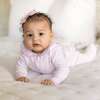 Peter Pan Collar Pajama Footie, Pink Stripe - Footie Pajamas - 3
