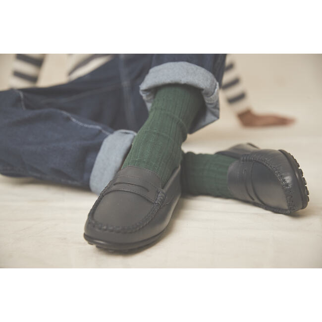 Felix Moccasin, Navy - Loafers - 2