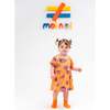 Coconut Print Knitted Dress, Blue - Dresses - 2