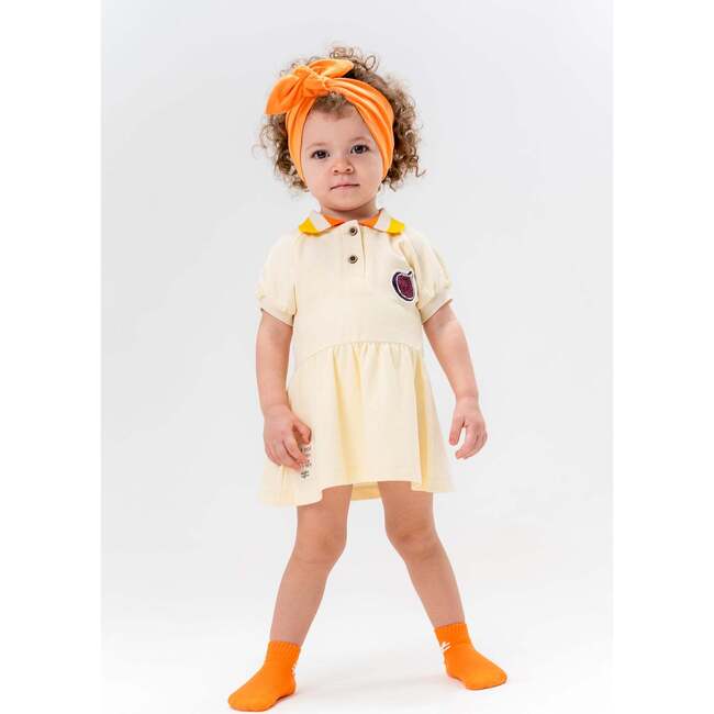 Coconut Icon Polo Dress, Orange - Dresses - 2