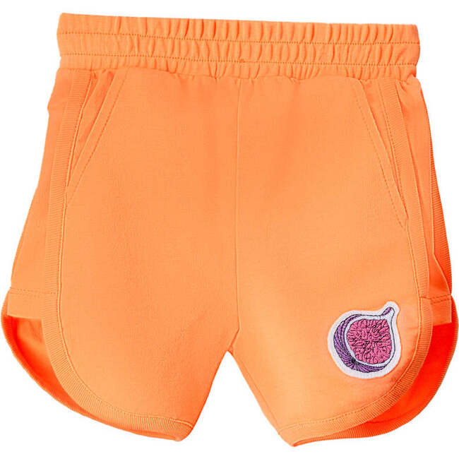 Fig Icon Cotton Shorts, Orange