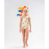 Print Ruffle One Piece Swimsuit, Multicolor - One Pieces - 2