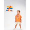 Ice Cream Icon Cotton Shorts, Beige - Shorts - 3
