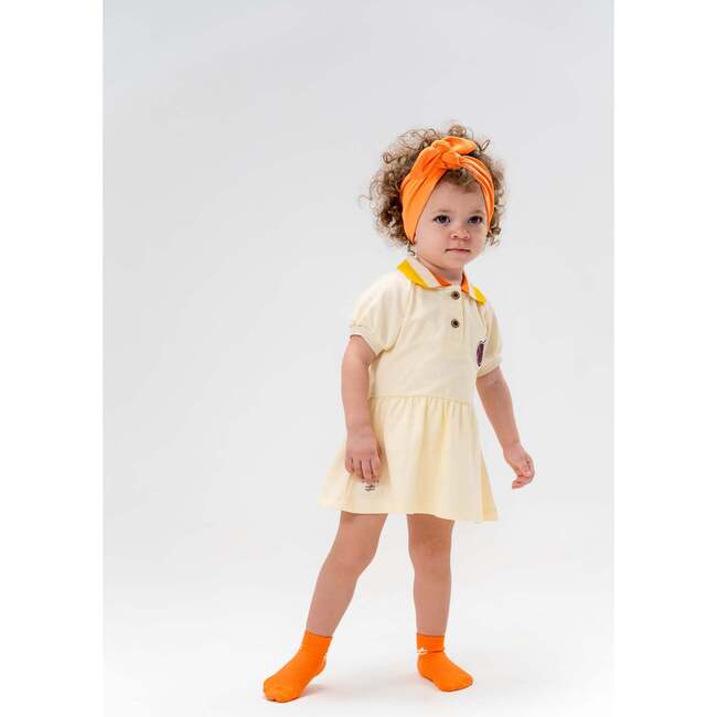 Coconut Icon Polo Dress, Orange - Dresses - 3