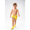 Ice Cream Print Swim Trunks, Beige - Swim Trunks - 2