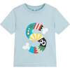 "S" Logo Graphic T-Shirt, Blue - Tees - 1 - thumbnail