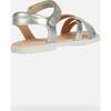 Karly Summer Sandals, Silver - Sandals - 5