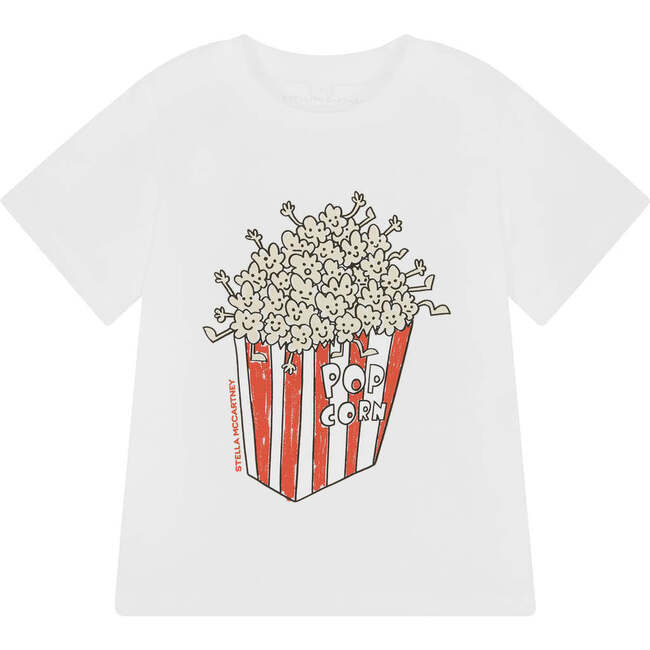 Popcorn Graphic T-Shirt, White