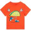 Taco Graphic T-Shirt, Red - Tees - 1 - thumbnail