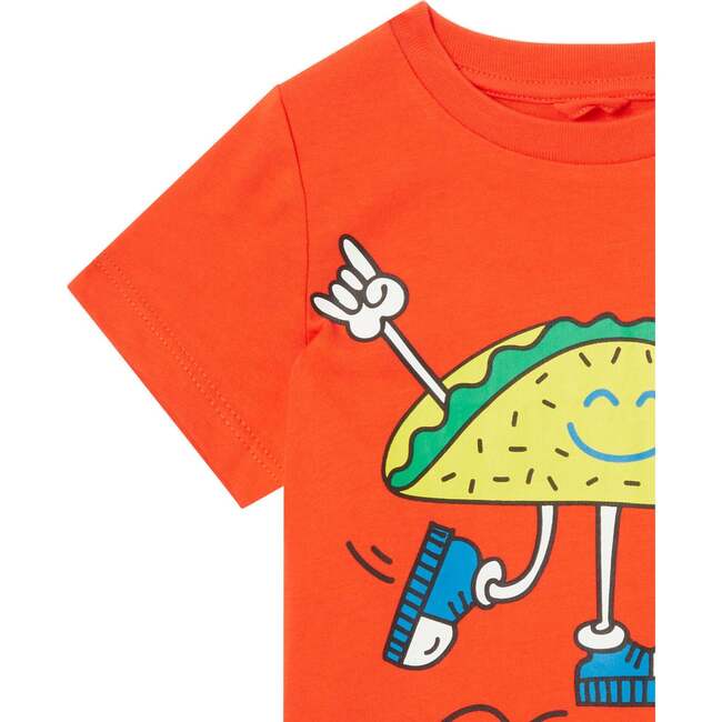 Taco Graphic T-Shirt, Red - Tees - 2