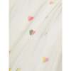 Heart Print Tulle Skirt, White - Skirts - 3