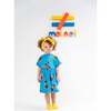Sand Castle Print Summer Dress, Yellow - Dresses - 3