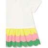 Parrot Fringe Hem Dress, White - Dresses - 4