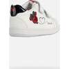 Flick Minnie Mouse Velcro Sneakers, White - Sneakers - 4 - thumbnail