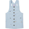 Jamie Jumper Beach Cruiser Embroidery, Blue - Dresses - 1 - thumbnail