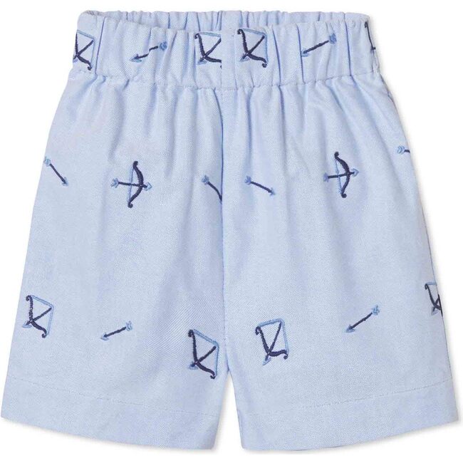 Dylan Short Bow and Arrow Embroidery, Blue