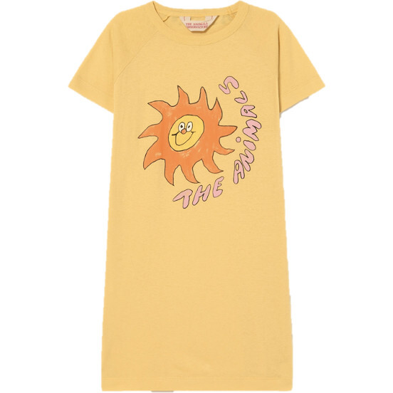 Sun Gorilla Dress, Yellow - Dresses - 1