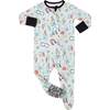 Science Lab Bamboo Footed Sleeper, Grey - Footie Pajamas - 1 - thumbnail
