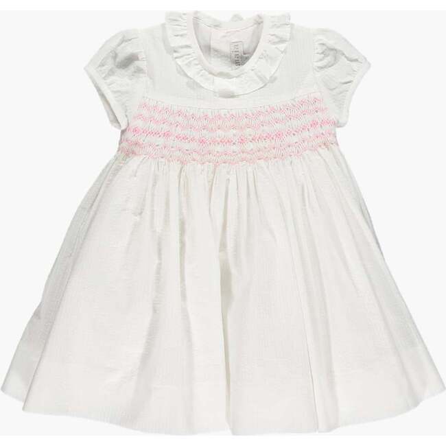Moohren Hand-Smocked Dress, Pink - Dresses - 3