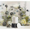 Charcoal Ceramic Candle, White - Candles - 2