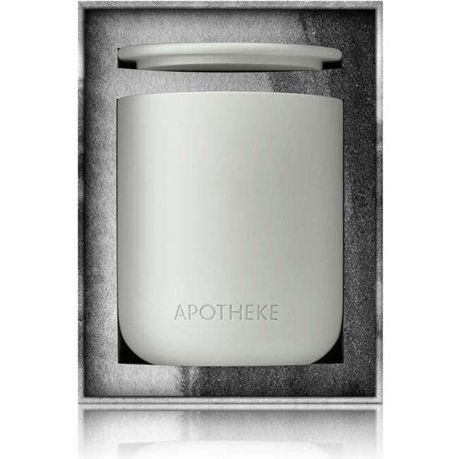 Charcoal Ceramic Candle, White - Candles - 3