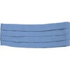 Linen Cummerbund, Blue - Other Accessories - 1 - thumbnail