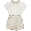 Henry Baby Set, Natural - Rompers - 1 - thumbnail