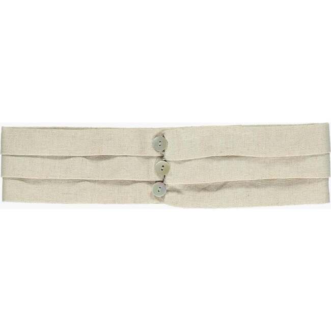 Linen Cummerbund, Natural - Other Accessories - 4