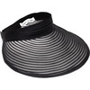 Women's Trixie Roll-Up Packable Visor, Black - Hats - 1 - thumbnail