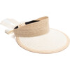 Women's Ricky Vented Hemp Packable Visor, Natural And Ivory - Hats - 1 - thumbnail