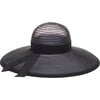 Women's Bunny Sunhat And Tails, Black - Hats - 1 - thumbnail