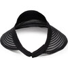 Women's Trixie Roll-Up Packable Visor, Black - Hats - 2