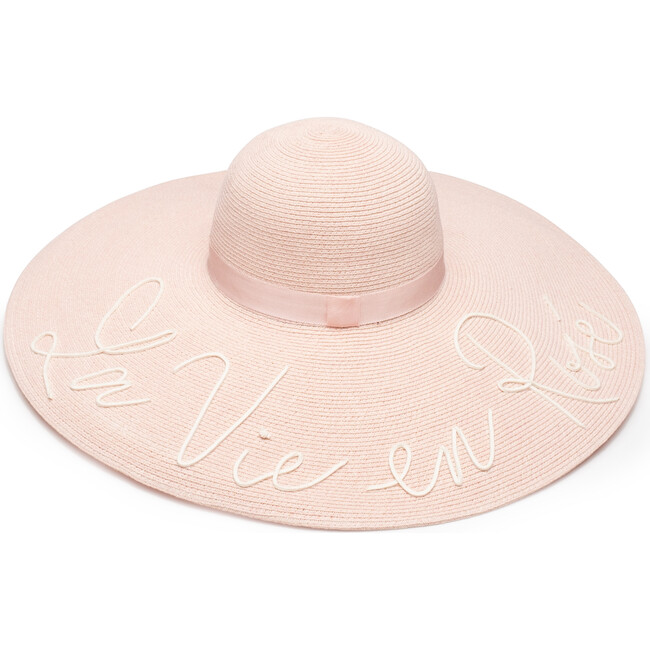 Women's Sunny 'La Vie En Rosé' Hemp Wide Brim Sunhat, Blush - Hats - 2
