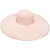 Women's Sunny 'La Vie En Rosé' Hemp Wide Brim Sunhat, Blush - Hats - 2