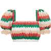 Women's Marcela Puff Sleeve Bikini Top, Gelato - Two Pieces - 1 - thumbnail